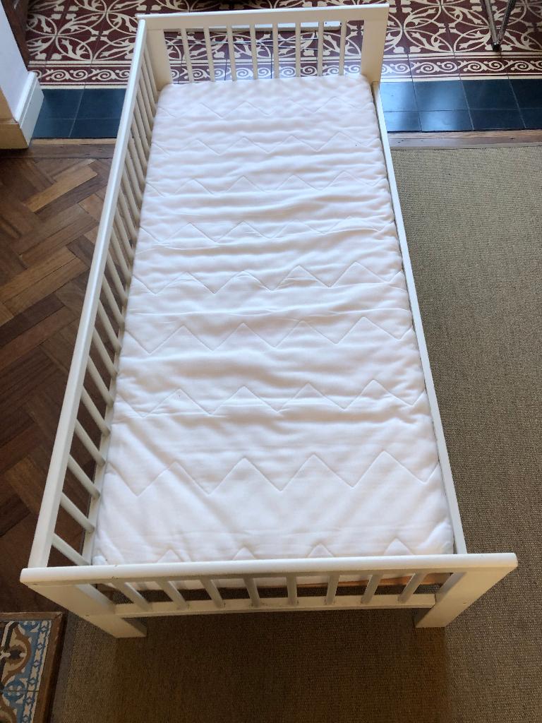 GRATIS Ophalen: Ikea Kinderbed met lattenbodem en matras, Gebruikt, 70 tot 85 cm, 140 tot 160 cm, Ophalen