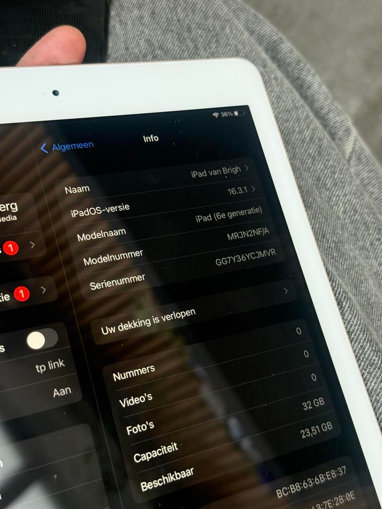 Rose iPad 6e generatie - Perfect voor Procreate & YouTube, Rose Goud, 32 GB, Apple iPad, Zo goed als nieuw