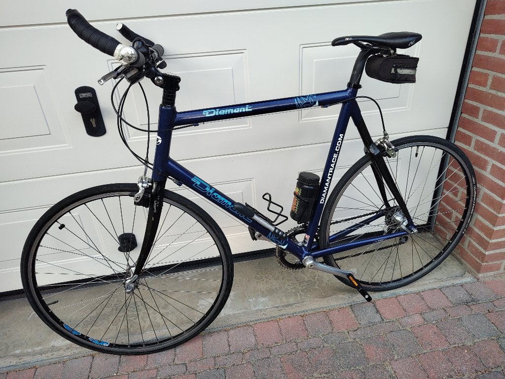 Complete Diamant-Campa toer/racefiets met extra racestuur., Fietsen en Brommers, 28 inch, Gebruikt, Velgrem, Aluminium