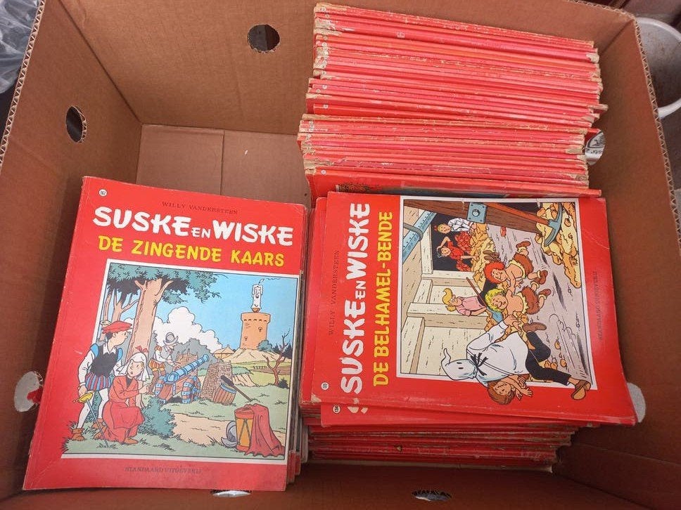 vintage Suske en Wiske stripalbums partij 113 stuks, Complete serie of reeks, Ophalen of Verzenden, Gelezen, Willy Vandersteen