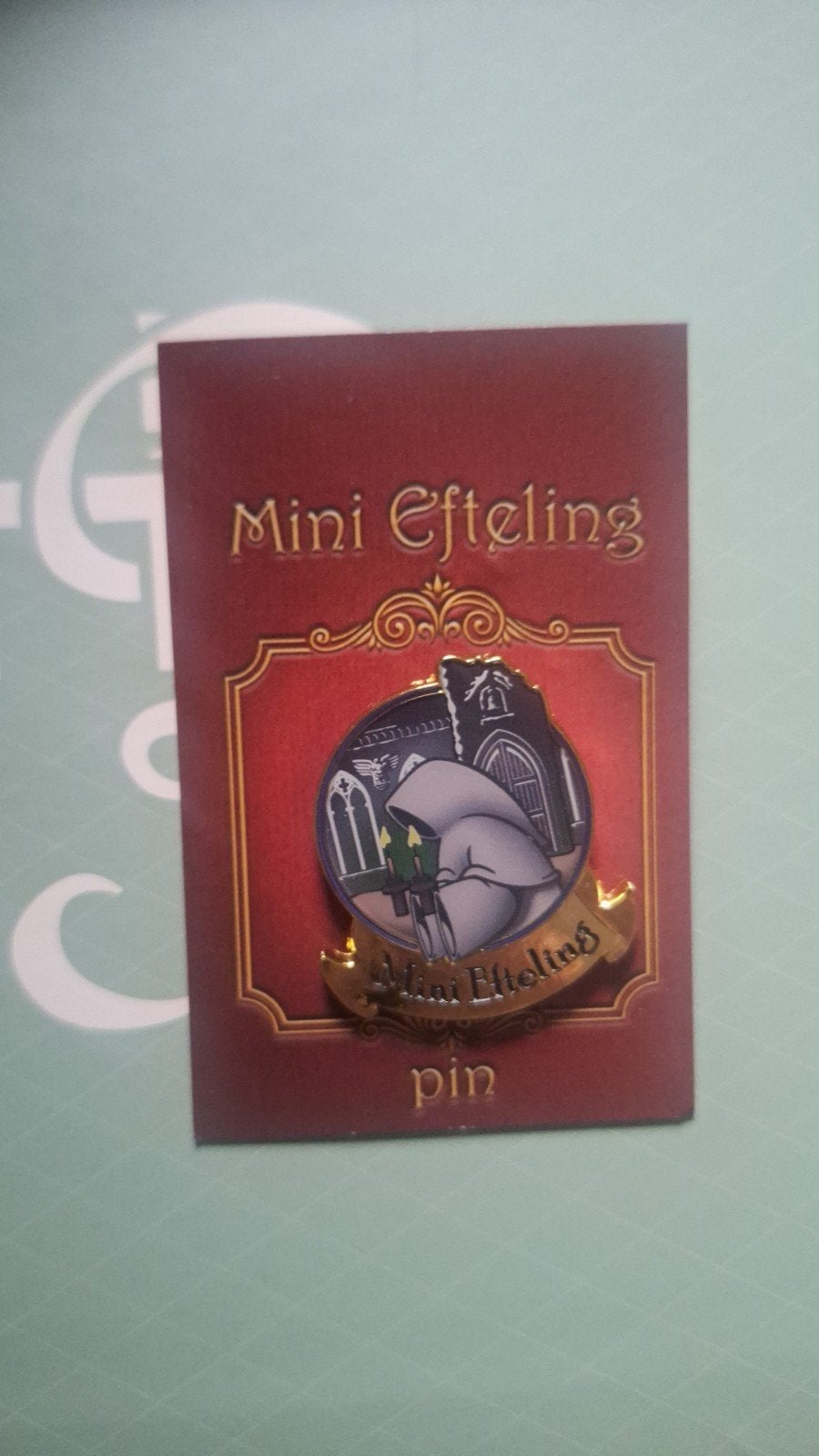 Mini efteling pin spookslot, Verzamelen, Ophalen of Verzenden, Zo goed als nieuw, Button of Speldje