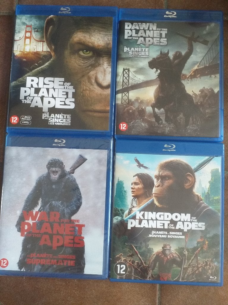 Planet of the Apes 4-Films Collectie Bluray, Engels, Nederlands, Film, Actie