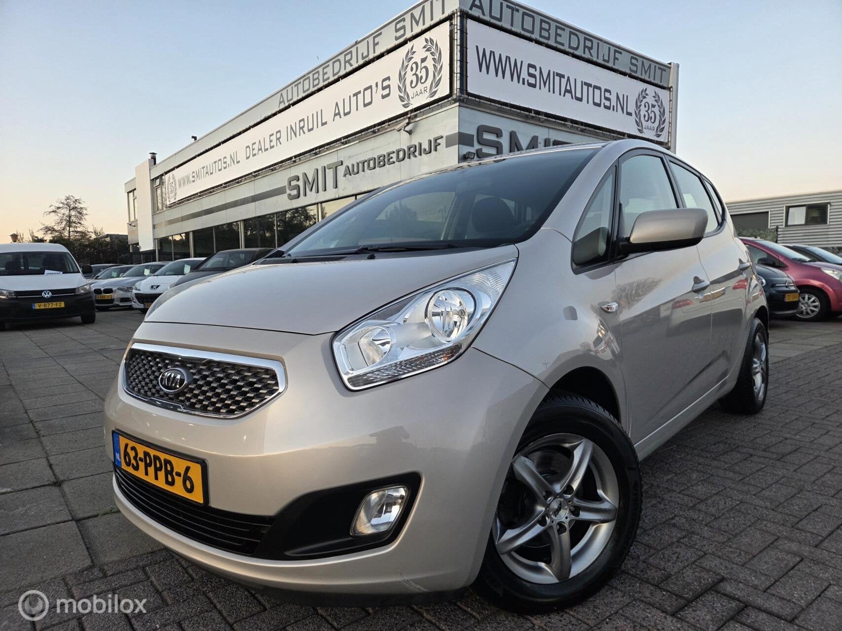 Kia Venga 1.4 CVVT Seven AC/CC/Trekhaak/Dealerond., Auto's, Voorwielaandrijving, Euro 5, Stof, Gebruikt