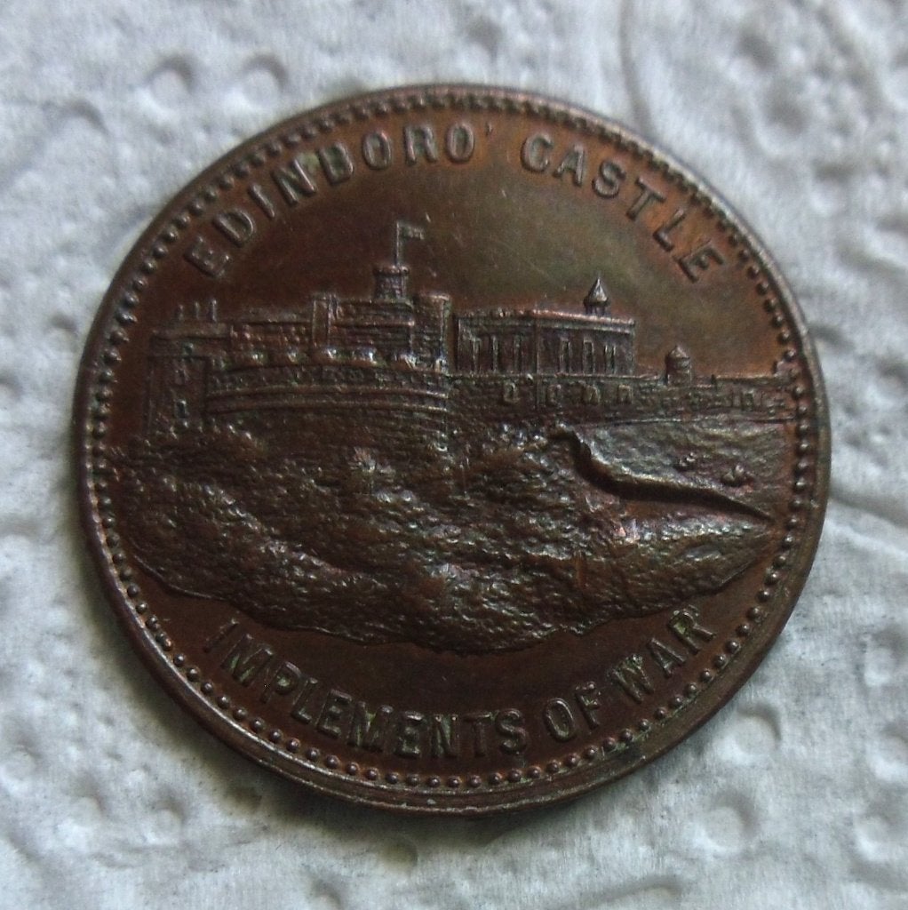 Token - Edinboro castle implements of war 1879., Verzenden, Overige materialen