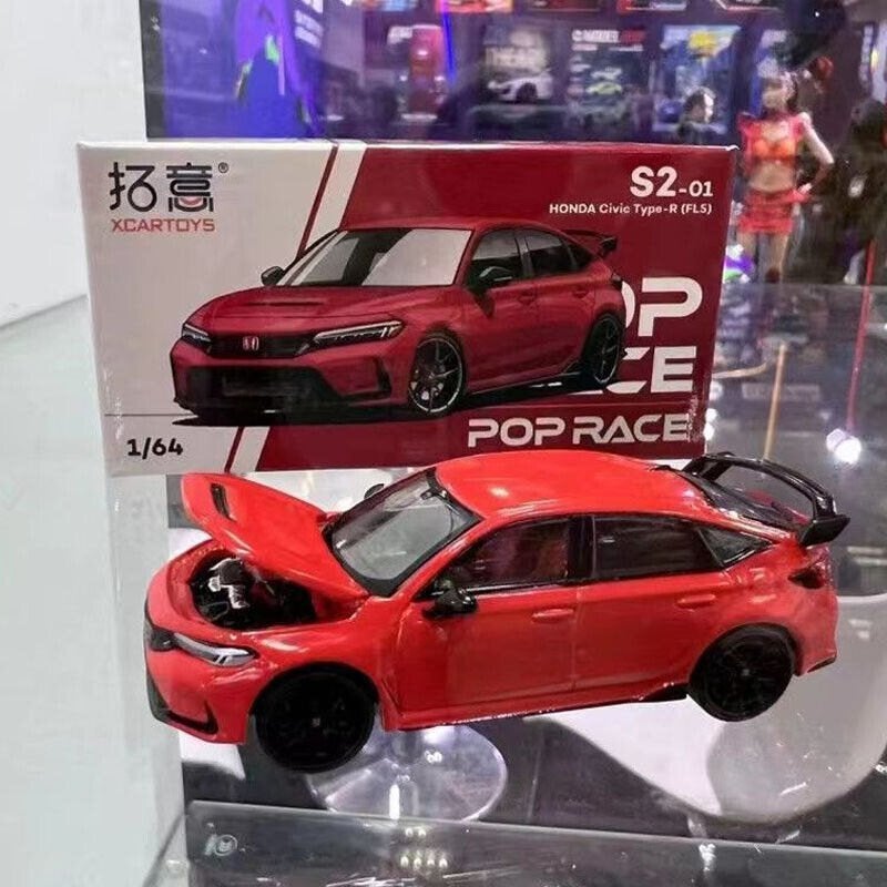 Honda Civic Type R FL5 van Pop Race 1/64, Ophalen of Verzenden, Nieuw, Auto