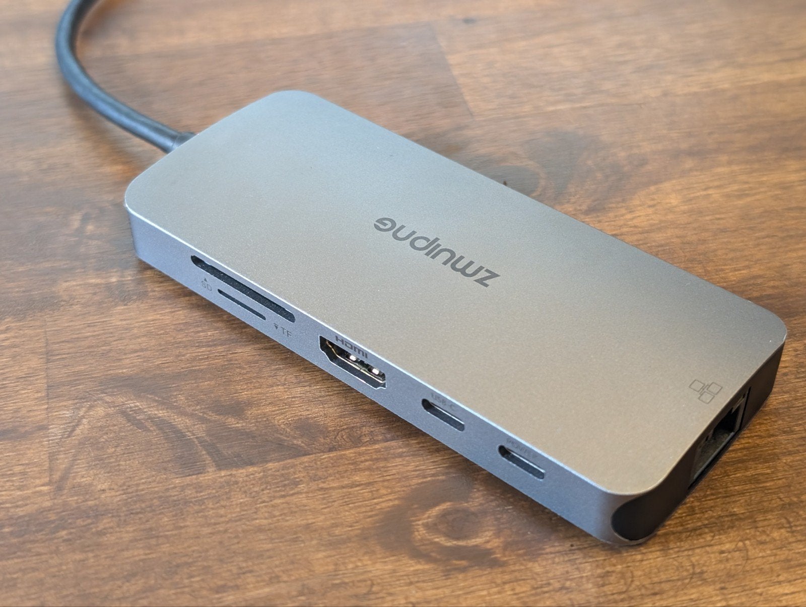 USB-C Hub 9-in-1 Adapter met HDMI, USB, Ethernet, 100W, Computers en Software, Pc- en Netwerkkabels, Zo goed als nieuw, Ophalen of Verzenden