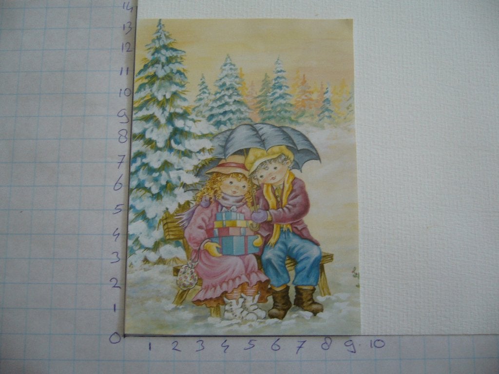 nr. 659 - uitgeknipt 3d plaatje kerst, Ophalen of Verzenden, Nieuw, Kerst, Knipvel