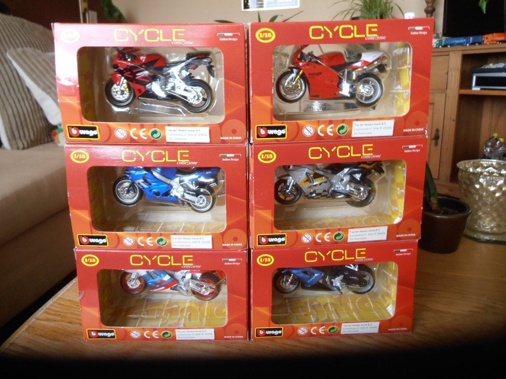 Bburago cycle motoren, Ophalen, Zo goed als nieuw, Motoren