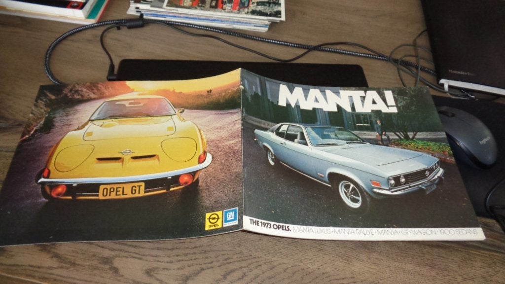 ZEER ZELDZAME USA Folder OPEL  MANTA    1973, Verzenden, Nieuw, Opel