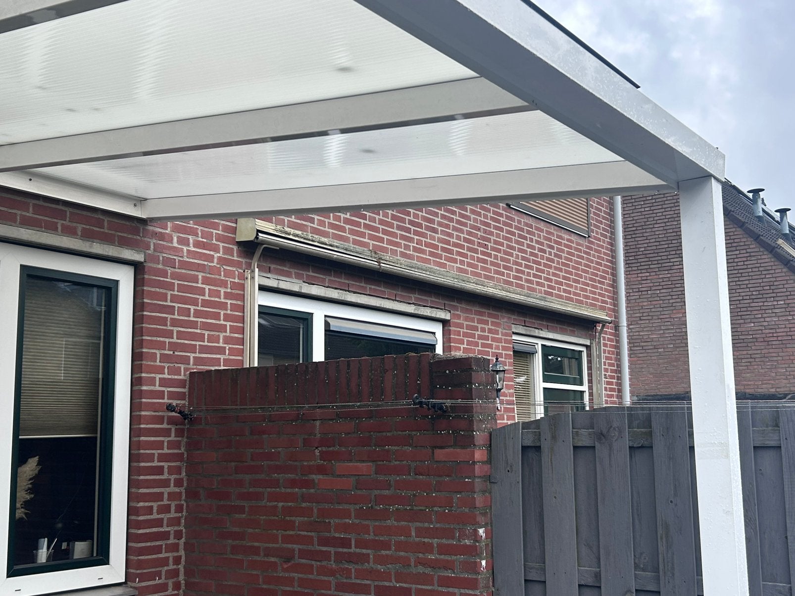Overkapping zij schermen, Tuin en Terras, Ophalen, Zo goed als nieuw, Veranda
