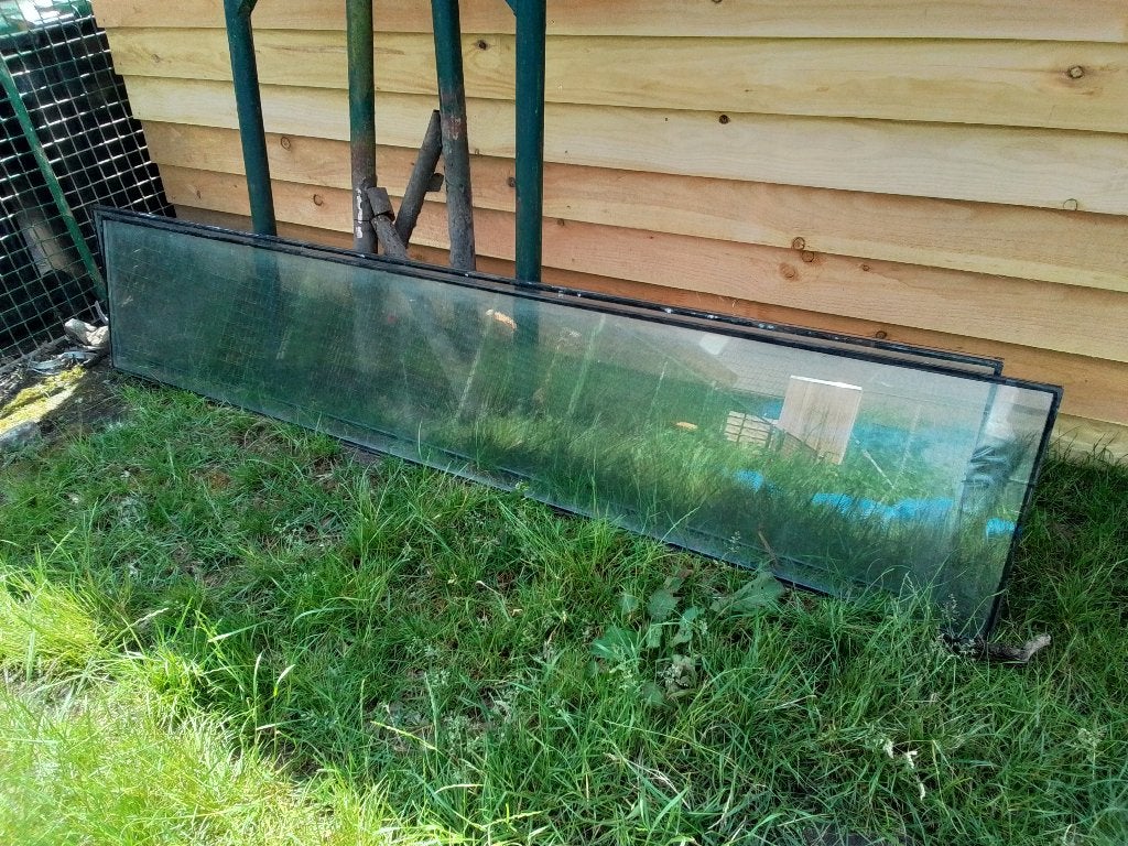 Thermopane 60cm x 265cm 3 stuks, Doe-het-zelf en Verbouw, Glas en Ramen, Ophalen, Gevelraam of Ruit, Gebruikt, Minder dan 80 cm
