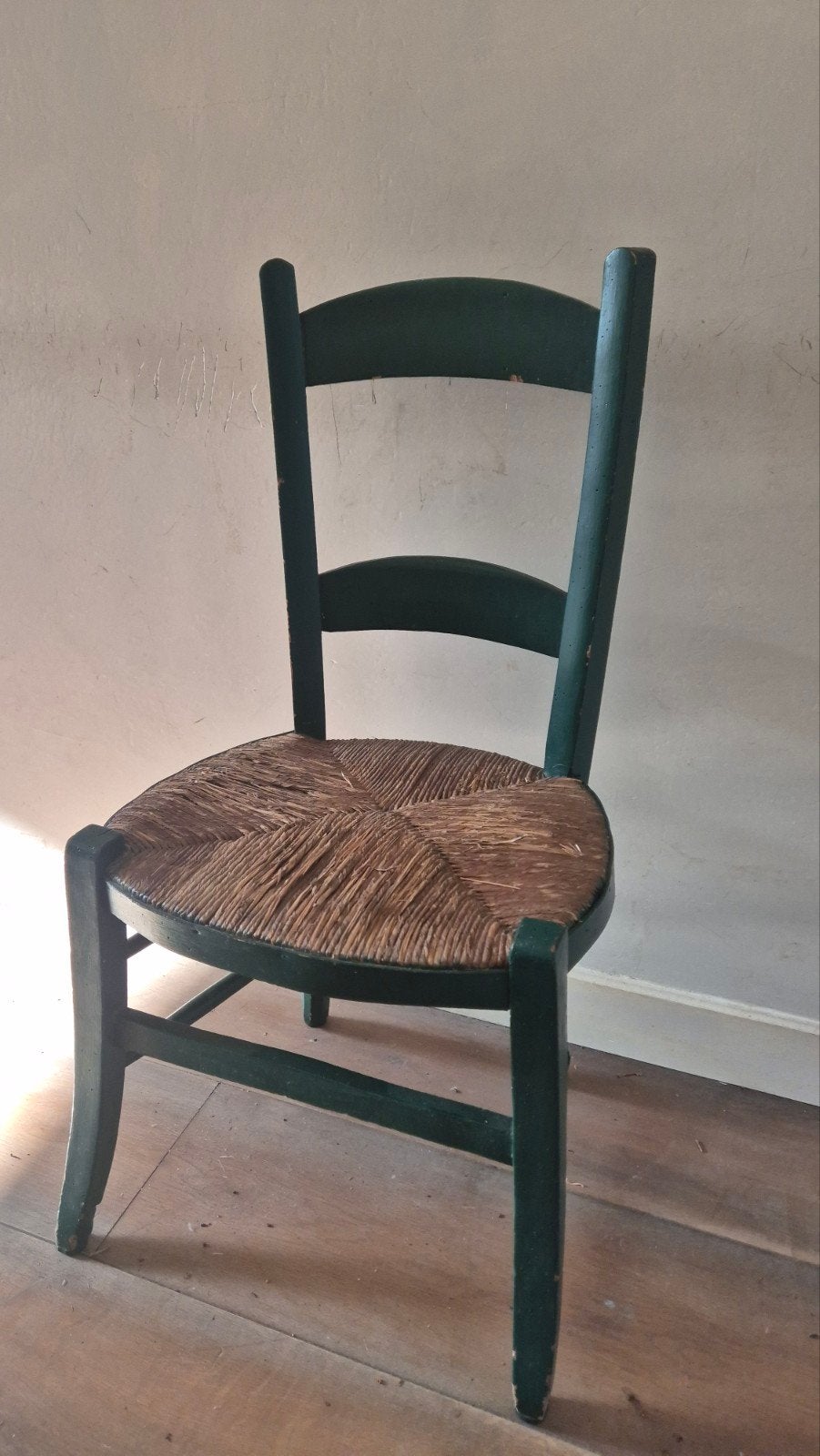 oude houten stoeltjes, Ophalen