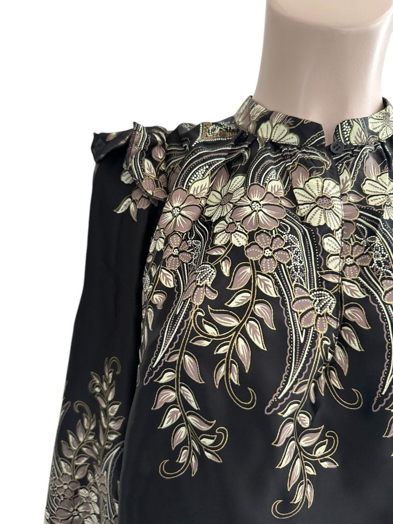 Antik Batik shirt lange mouw S, Maat 38/40 (M), Zwart, Ophalen of Verzenden, Zo goed als nieuw