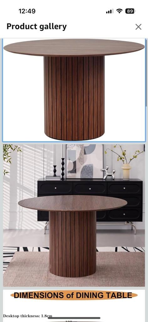 Nieuwe eettafel, Huis en Inrichting, Tafels | Eettafels, Ophalen, Nieuw, Vijf personen of meer, 100 tot 150 cm
