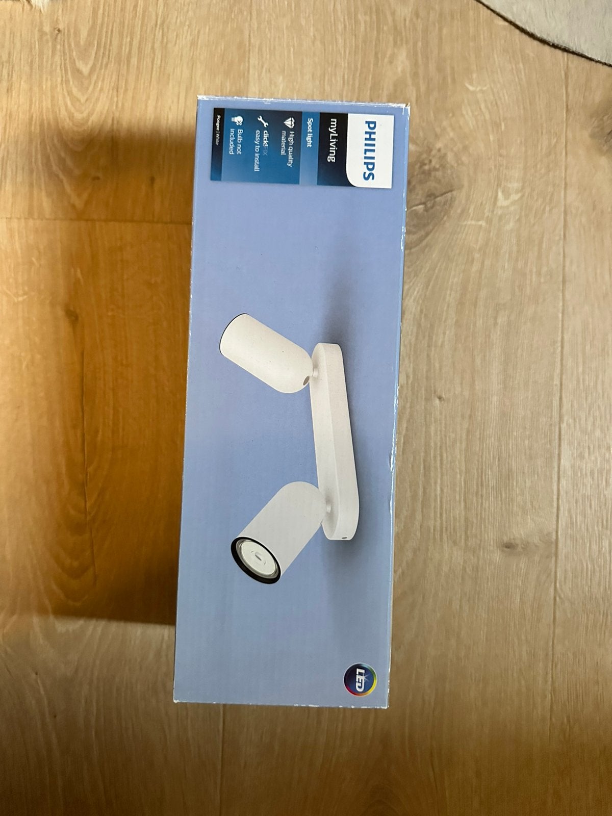Philips Pongee Mounted Spot Light - 2 Spot Lights - White, Ophalen, Modern, GU10, Nieuw