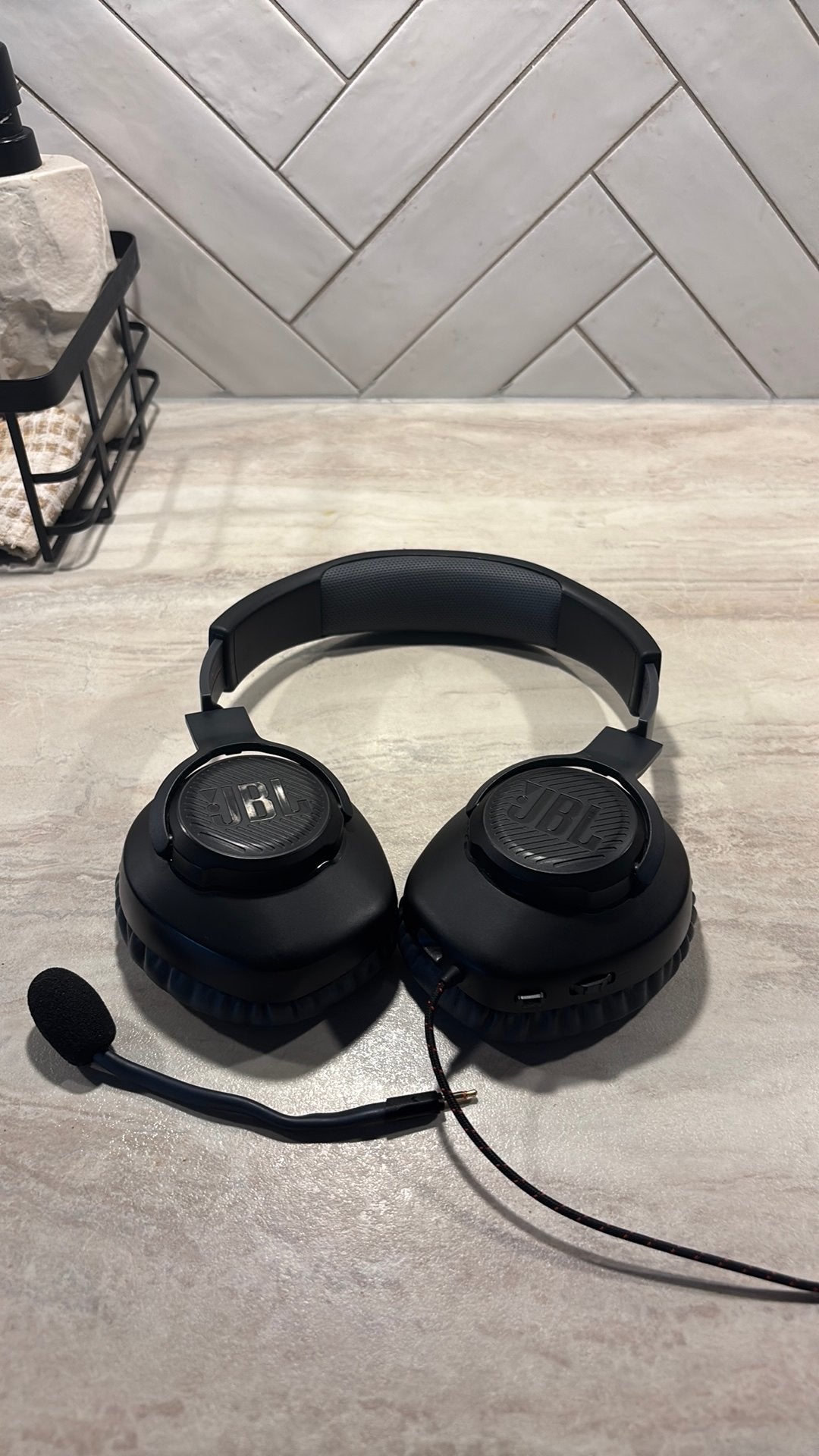 JBL headset + afhaalbaren microfoon, Ophalen, Gaming, JBL, Zo goed als nieuw