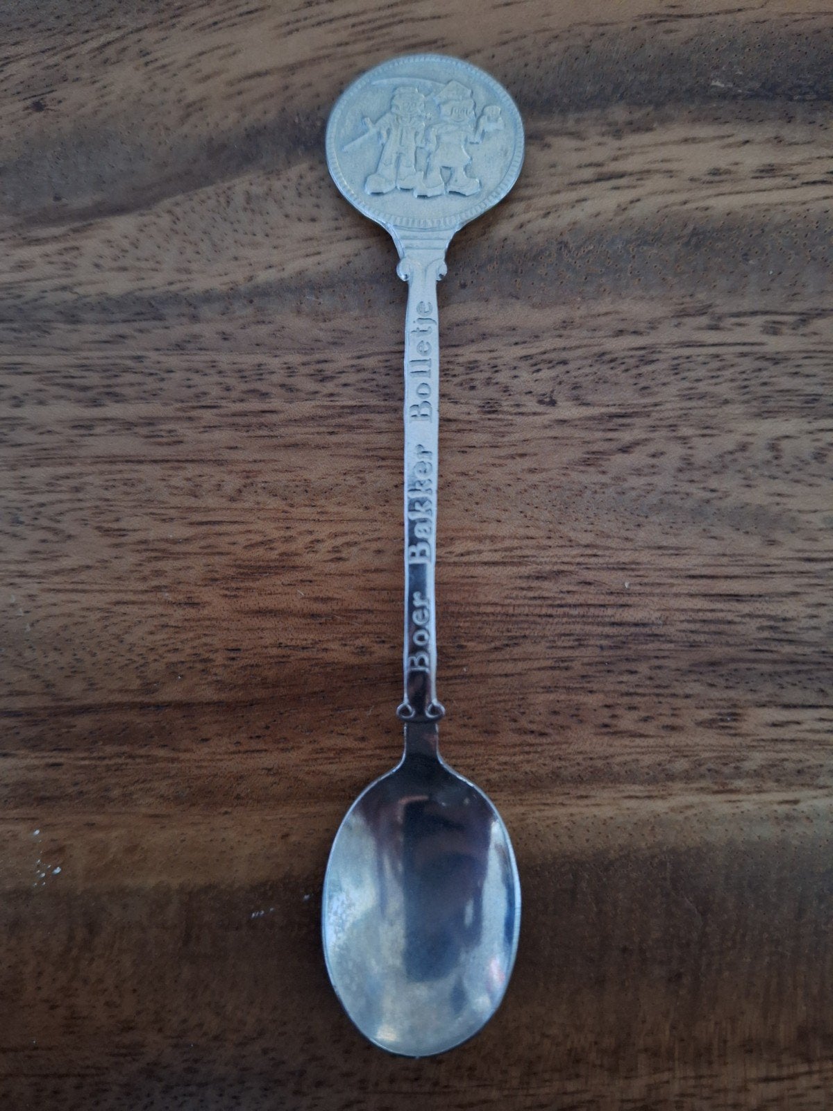 Vintage Bakker Bolletje Lepeltje, Ophalen of Verzenden, Zo goed als nieuw, Metaal, Bestek