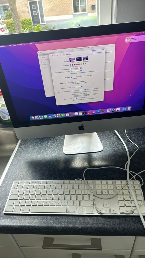 Apple iMac 21,5 inch i5 16GB / 1TB Fusion Drive / Monterey, Ophalen of Verzenden, Zo goed als nieuw, 3 tot 4 Ghz