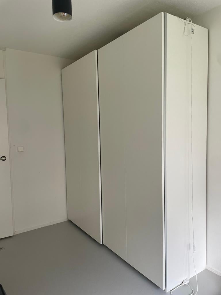 PAX HASVIK schuifdeuren WIT 200x236, Ophalen, 200 cm of meer, 150 tot 200 cm, Zo goed als nieuw