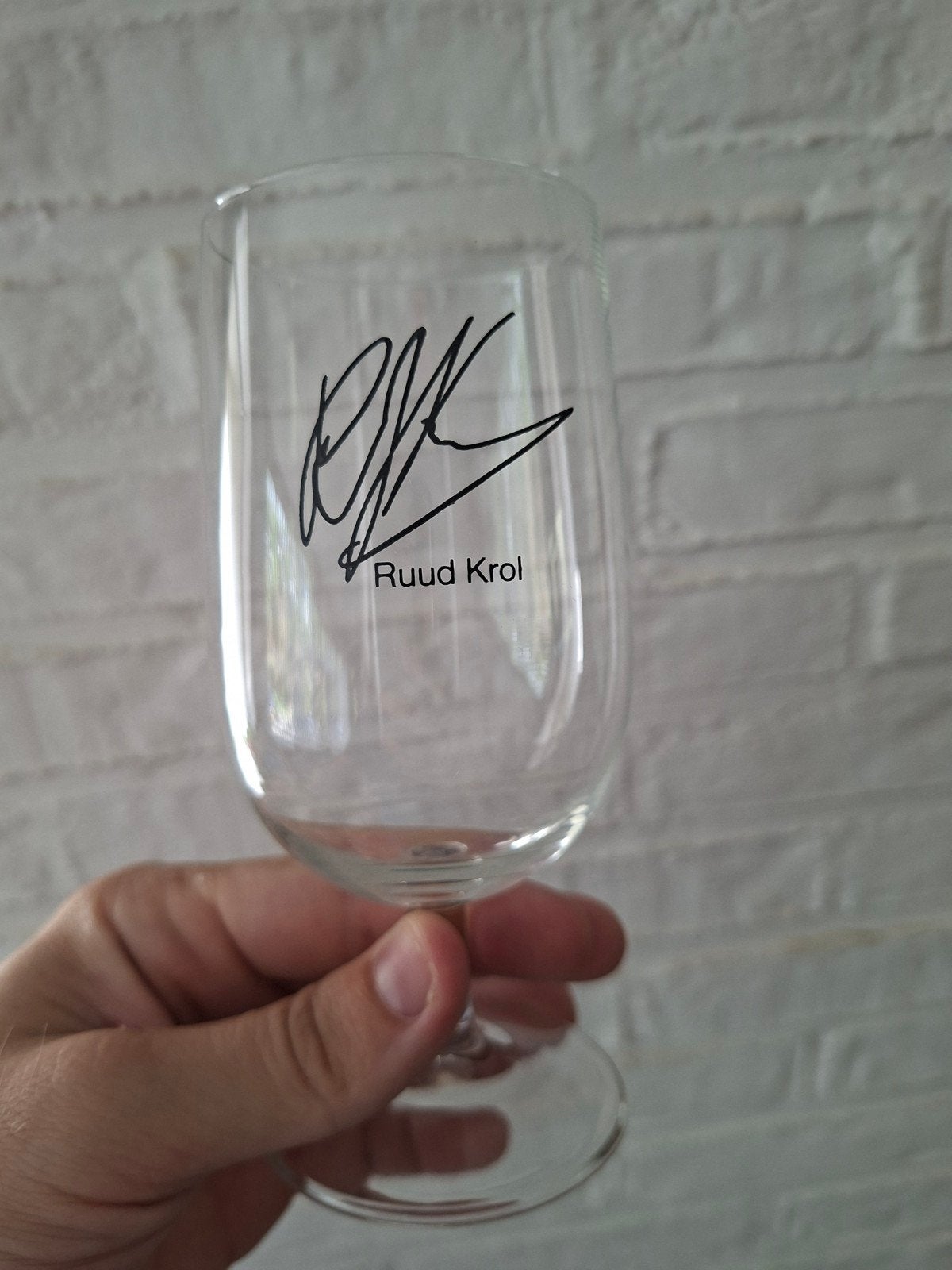 Leerdam glas Ajax - Ruud Krol, Ophalen of Verzenden, Ajax, Overige typen