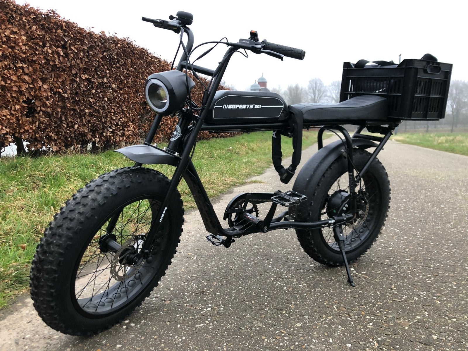 Super 73 SG1 Zwart, Gebruikt, 59 cm of meer, 30 tot 50 km per accu, Ophalen