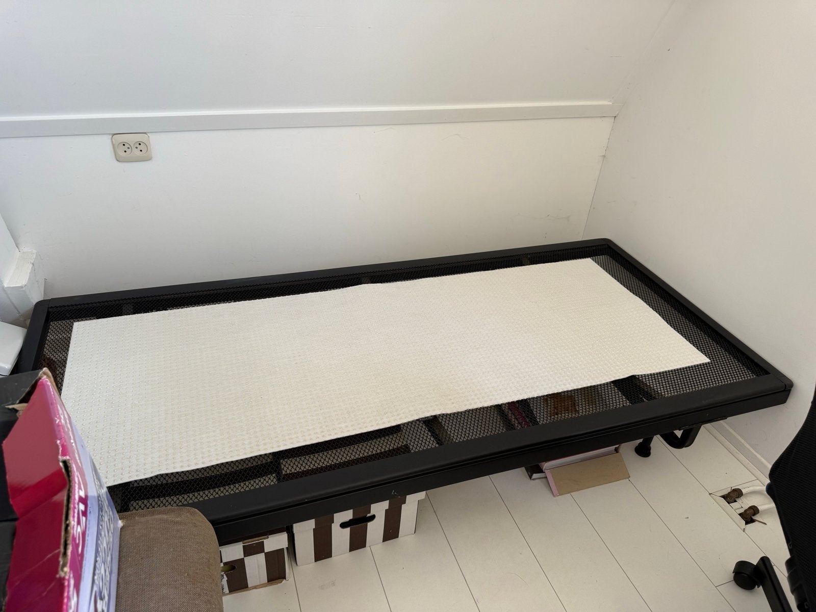 Mooie Auping bedbodem 90x200cm met matrasbeschermer, Huis en Inrichting, Slaapkamer | Bedden, Ophalen, 90 cm, Eenpersoons, Zo goed als nieuw