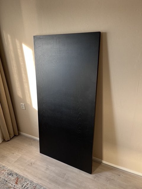 IKEA IDÅSEN Bureaublad Zwart 160x80cm, Ophalen, Zwart, 160 cm, Gebruikt