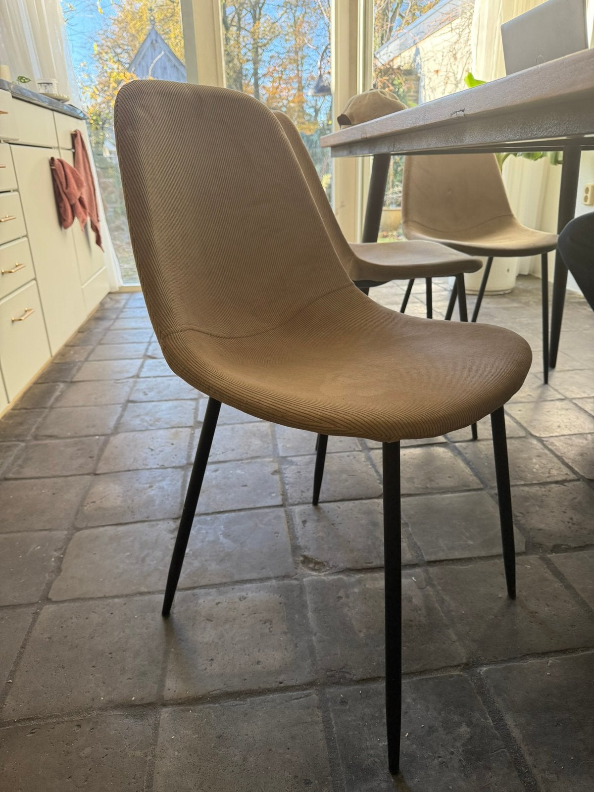 6 House Doctor eetkamerstoelen, Ophalen, Gebruikt, Stof, Vijf, Zes of meer stoelen