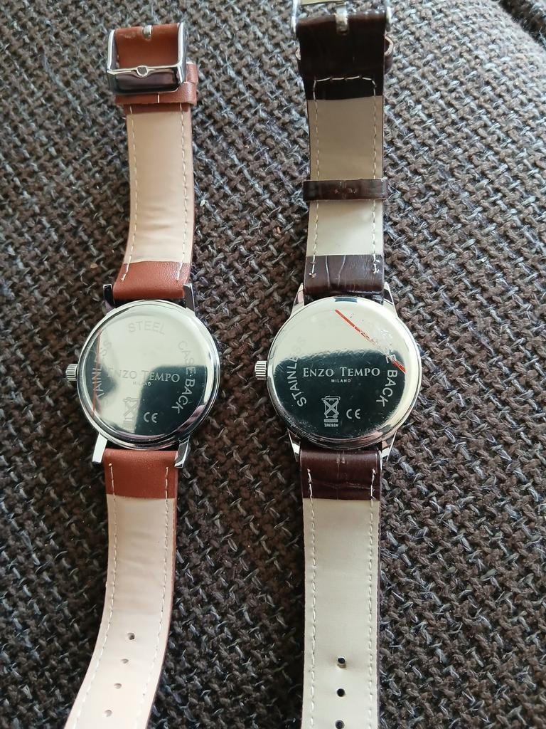 2 horloges Enzo Tempo, Sieraden, Tassen en Uiterlijk, Horloges | Heren, Ophalen of Verzenden