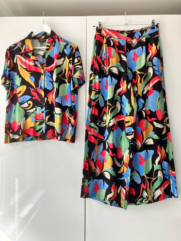 Zilch set palazzo broek & blouse korte mouw mt M - nieuw!, Maat 38/40 (M), Kostuum of Pak, Overige kleuren, Verzenden