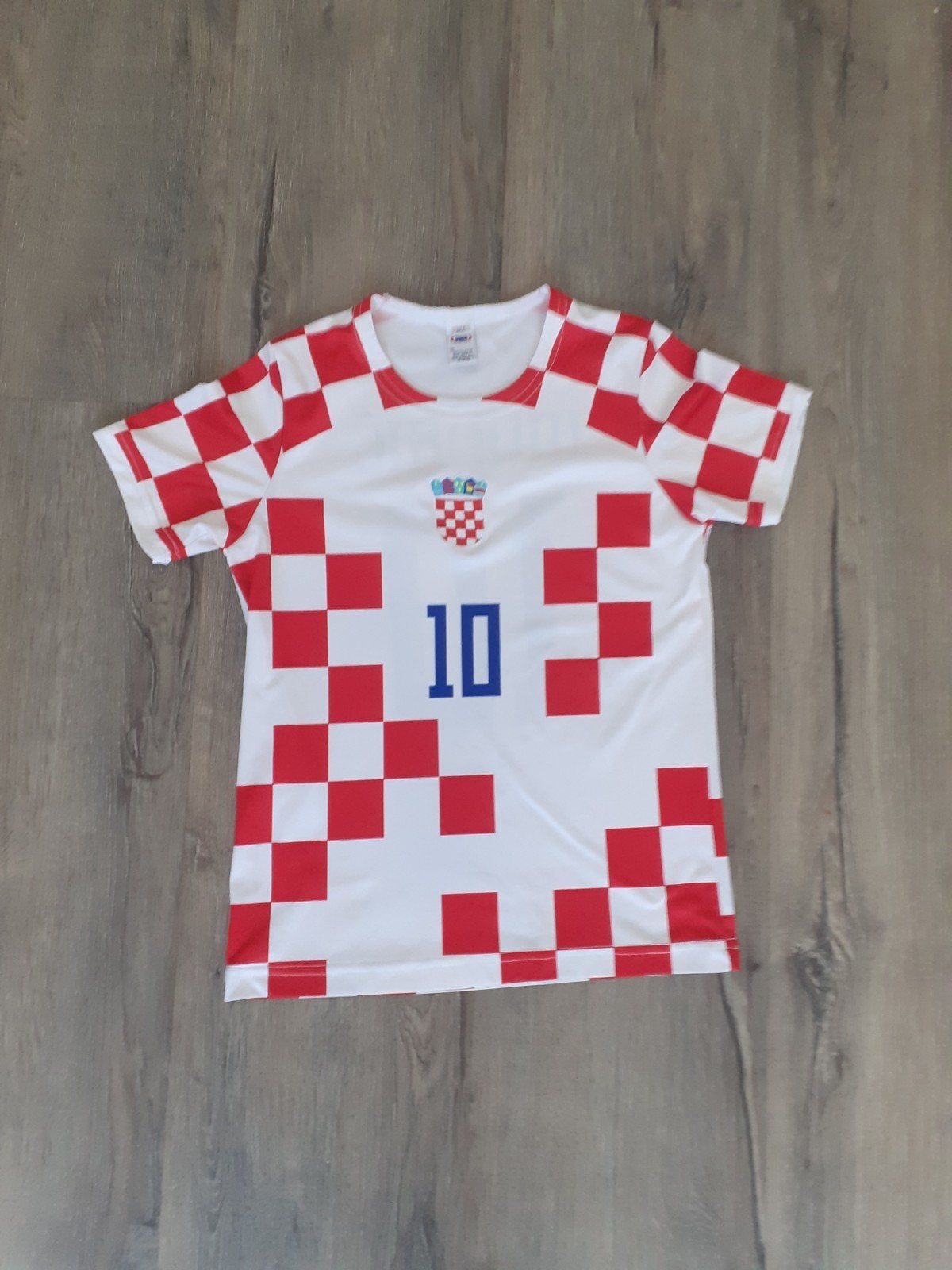 Kroatië voetbalshirt Modrić #10 - Maat voor 10-jarigen, Maat S, Ophalen of Verzenden, Gebruikt, Shirt