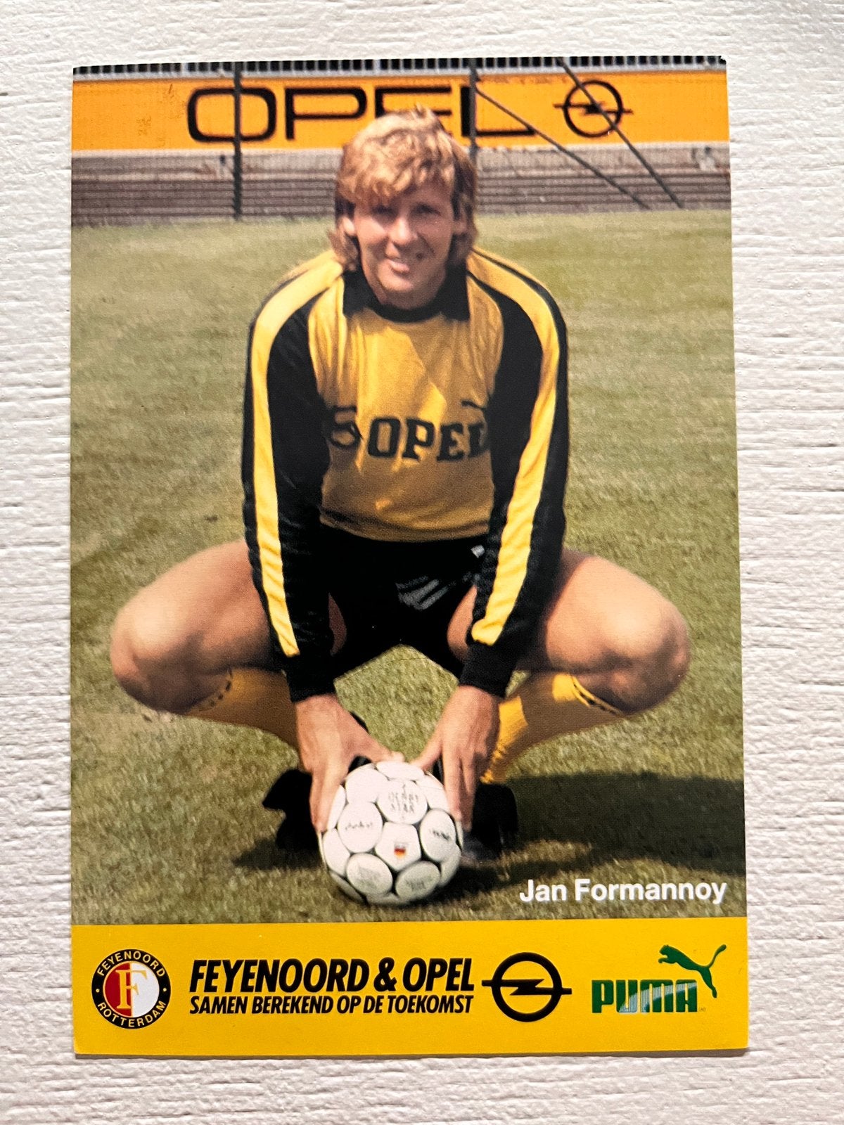 Feyenoord spelerskaart Formannoy, Ophalen of Verzenden, Zo goed als nieuw, Feyenoord, Spelerskaart