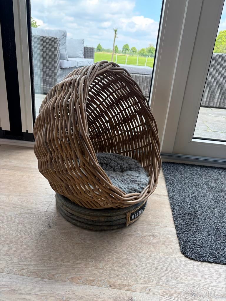 Rieten kattenmand zgan, Ophalen of Verzenden, Zo goed als nieuw, Riet