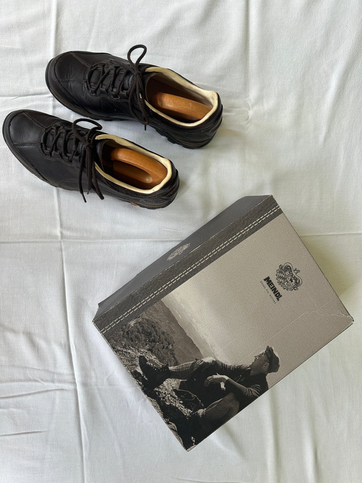 Meindl Ascona Identity Wandelschoenen - M. 9-9,5, Ophalen of Verzenden, Zo goed als nieuw, Bruin, Wandelschoenen of Bergschoenen