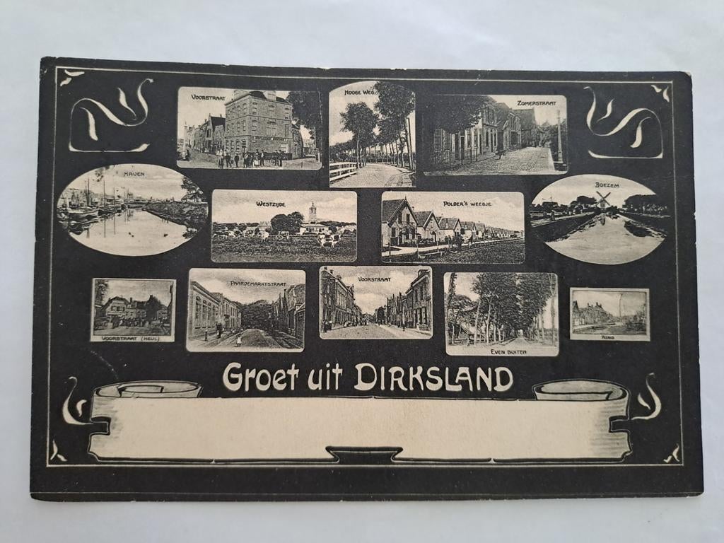 Dirksland,  groet uit, Ophalen of Verzenden, Voor 1920
