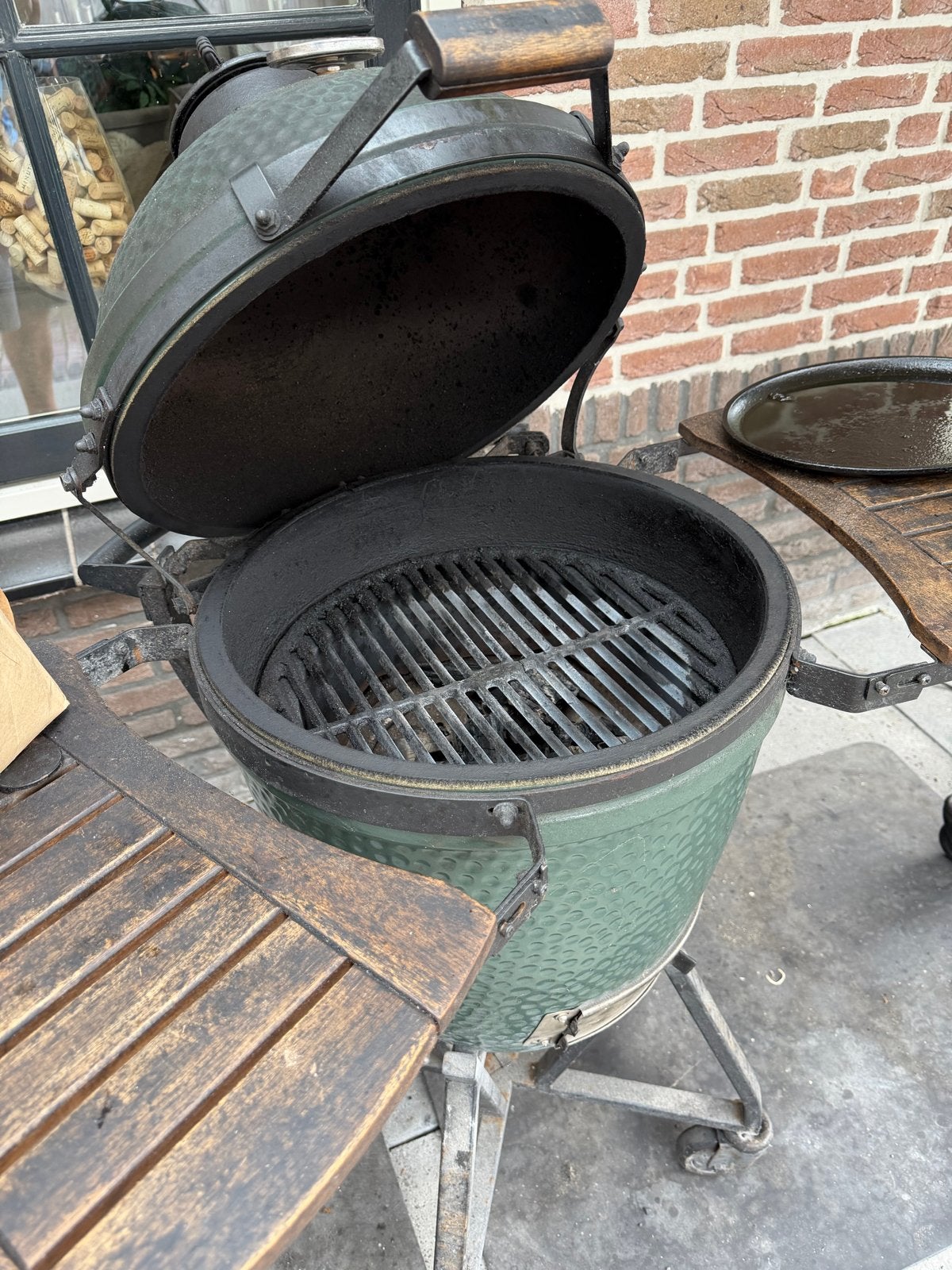 Gietijzeren rooster Big Green Egg Large (L), Ophalen of Verzenden, Gebruikt