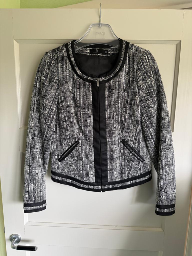 Mart Visser Jasje Maat 38 - Zwart/Wit Tweed Look, Ophalen of Verzenden, Zo goed als nieuw, Maat 38/40 (M), Zwart