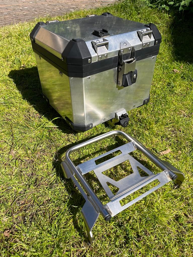 Alu BMW Topkoffer R1200GSA 2004-2012 met plaat, Ophalen, Gebruikt