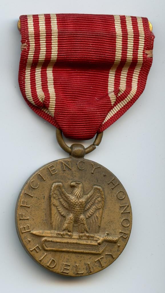 WO2 US Named Good Conduct Medal (Slot Brooch), Ophalen of Verzenden, Landmacht, Amerika, Lintje, Medaille of Wings