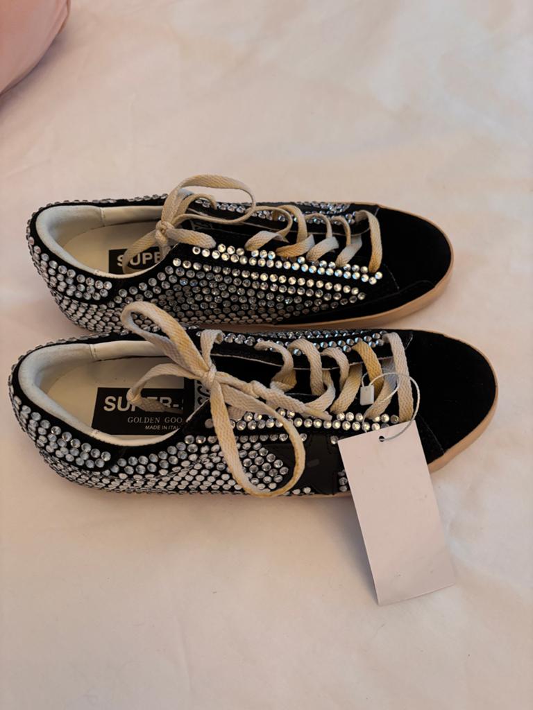 Golden Goose Super-Star Sneakers met Strass, Ophalen of Verzenden, Nieuw, Zwart, Sneakers of Gympen