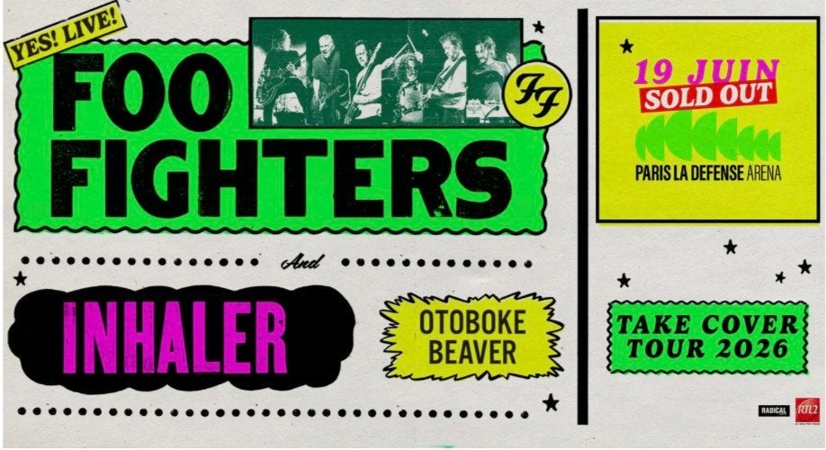 2 staanplaatsen Foo Fighters 19 juni Parijs, Tickets en Kaartjes, Concerten | Rock en Metal, Twee personen, Juni, Hard Rock of Metal