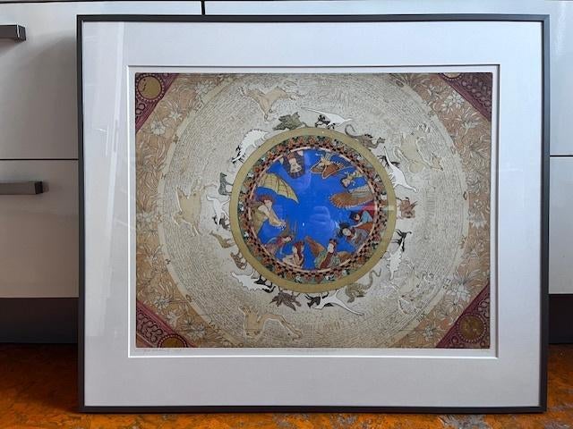 A View from Heaven 37/40 (50x60) bladgoud – Gea Karhof, Ophalen of Verzenden