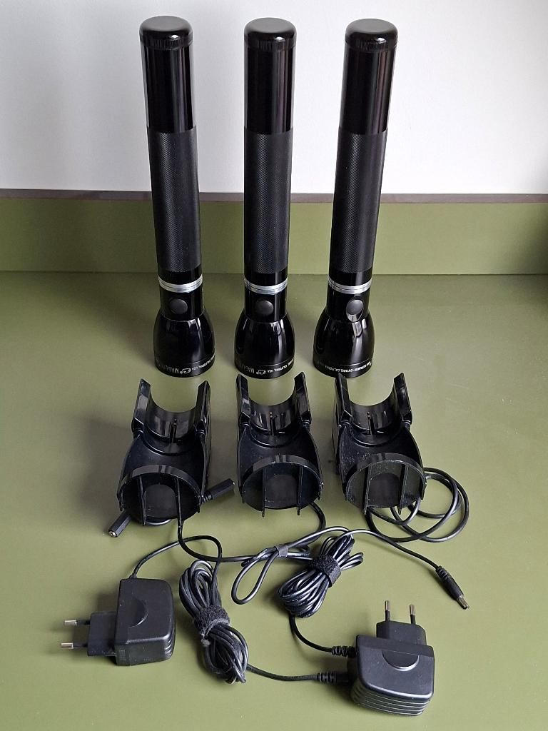 Maglite oplaadbare zaklampen 3x, Ophalen of Verzenden, Zo goed als nieuw, Accu