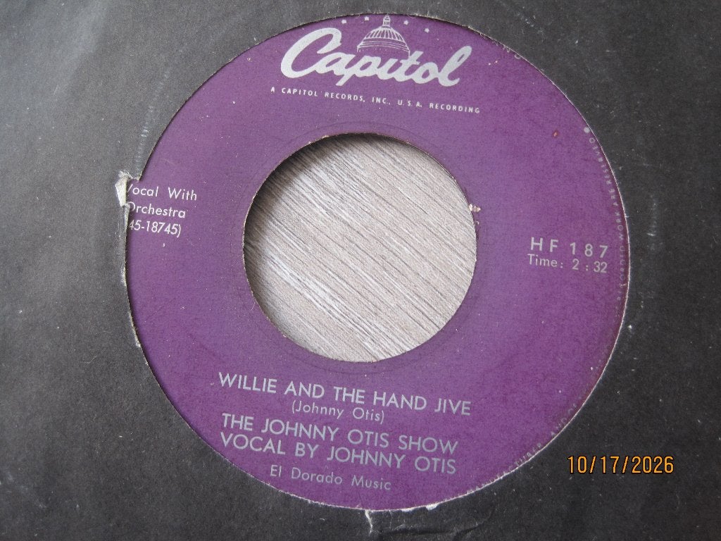 Johnny Otis   -  Willie and the hand jive, Overige genres, 7 inch, Zo goed als nieuw, Overige typen