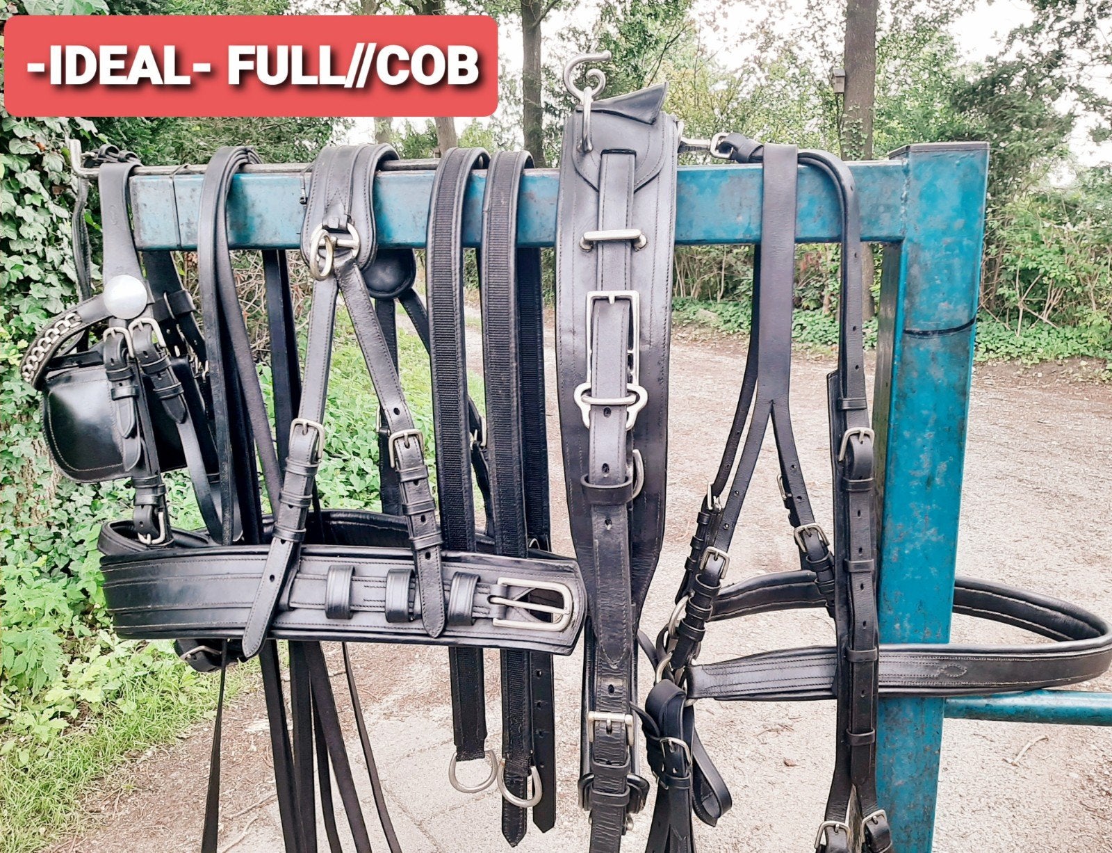 💢- IDEAL- GOED STERK NETJES FULL-COB 1 SPAN TUIG 295 €.💢, Ophalen of Verzenden, Ideal Equestrian, Mentuig, Full