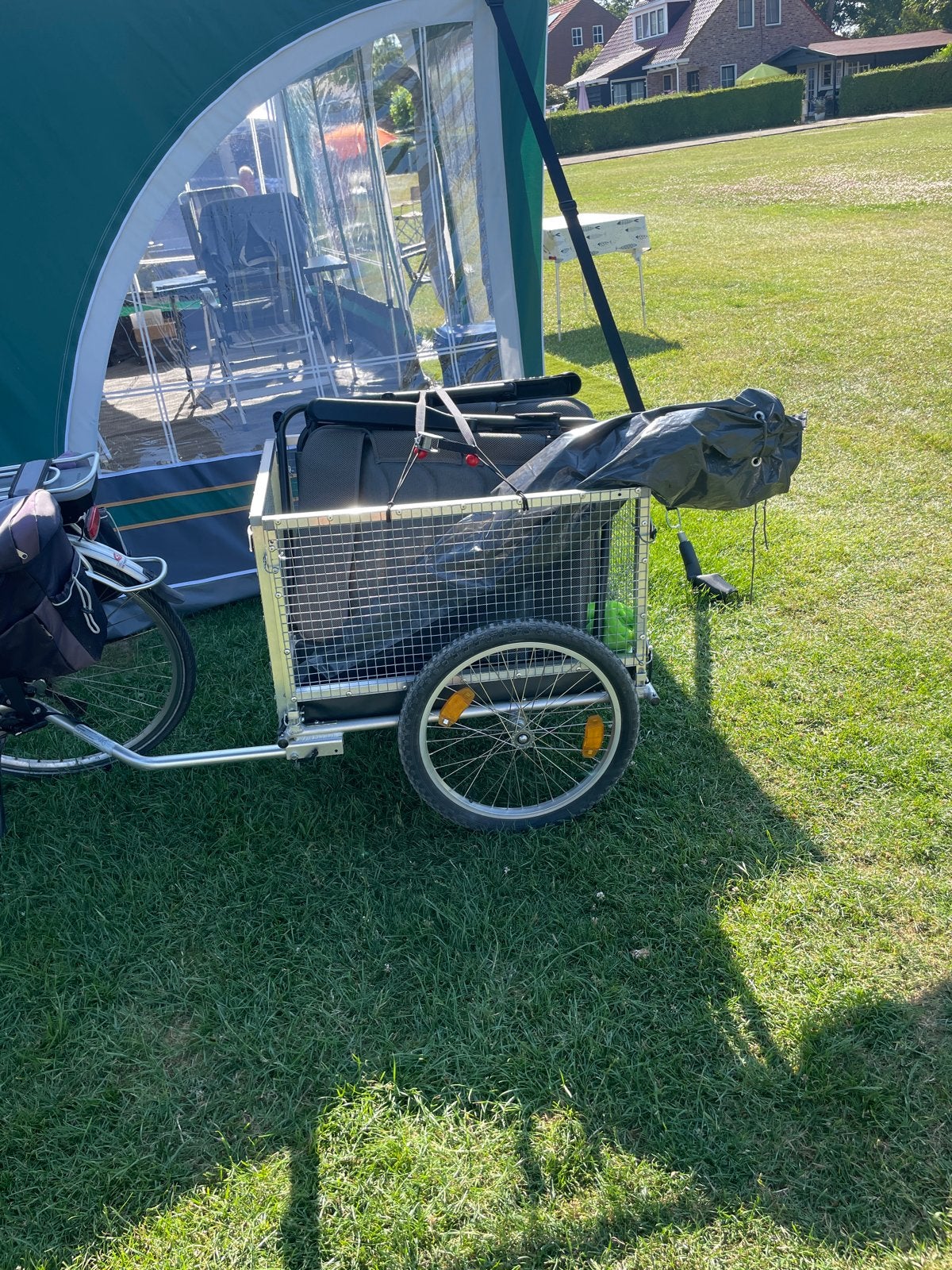 Demontabele Fietskar voor Bagage of Huisdier, Ophalen, Gebruikt, Opvouwbaar, Bagagekar