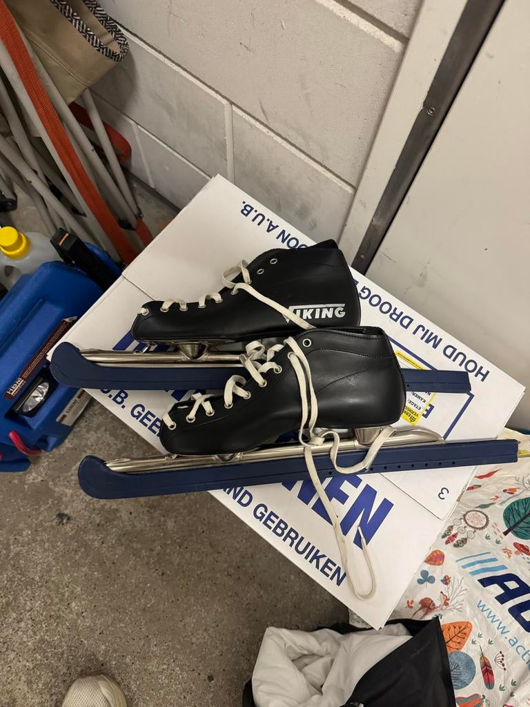 Viking Noren Schaatsen - Klassiek Zwart, Sport en Fitness, Schaatsen, Ophalen of Verzenden, Zo goed als nieuw, Noren, Viking