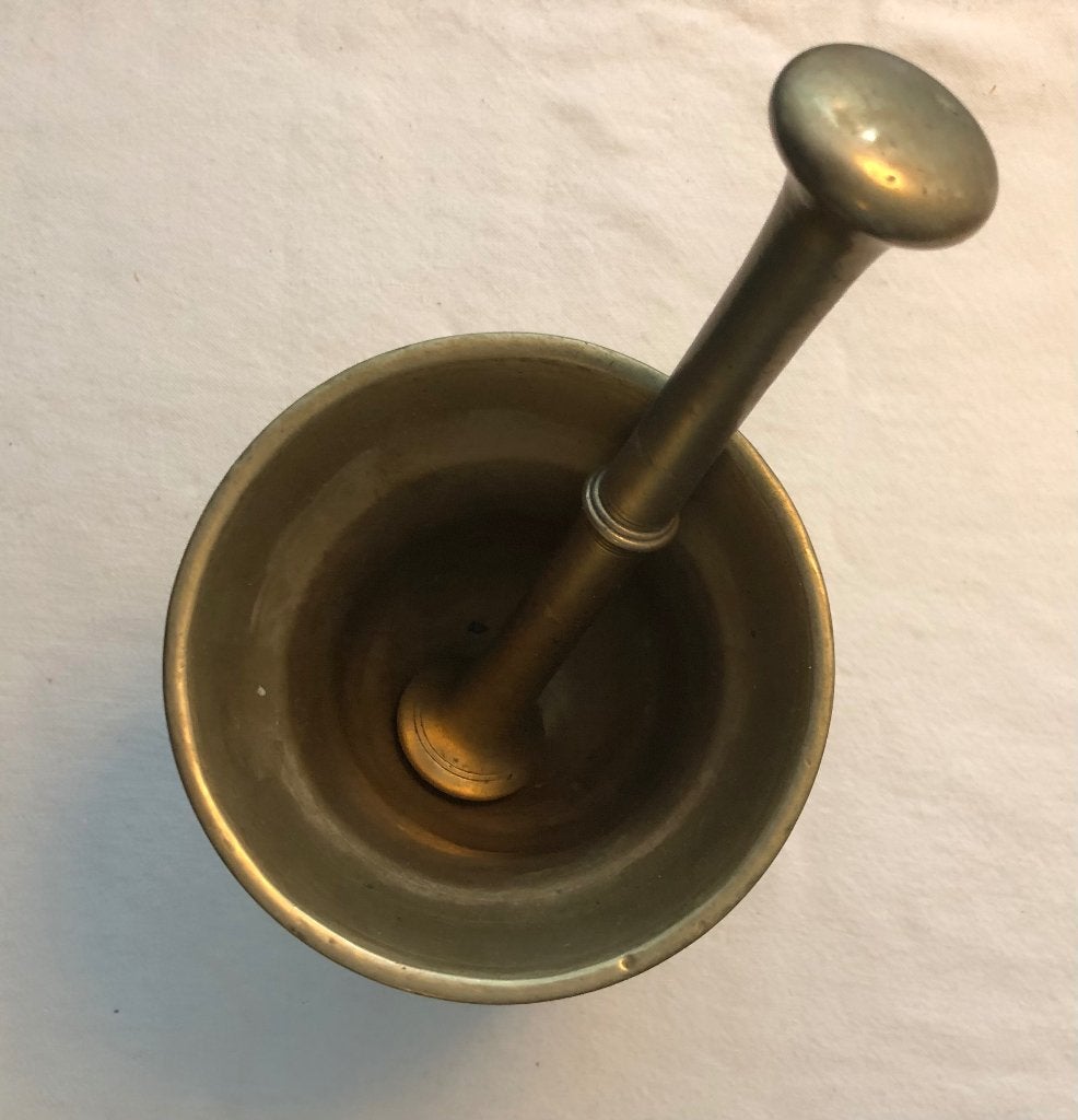 Antieke Scandinavische vijzel, Ophalen of Verzenden