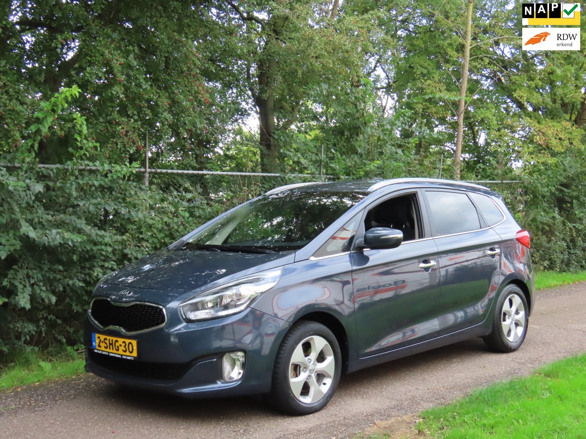 Kia Carens 1.6 GDi Business Pack 7p *Navi *Camera *Cruise *T, Auto's, Voorwielaandrijving, Gebruikt, 4 cilinders, Blauw