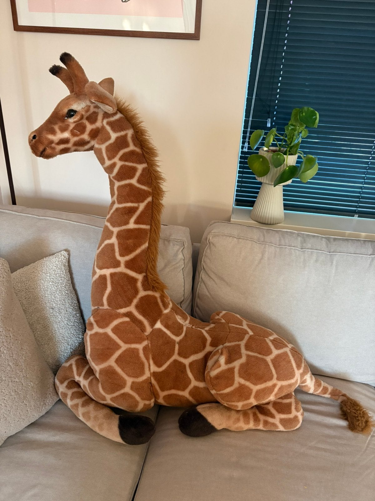 Megagrote knuffel giraffe, Kinderen en Baby's, Kinderkamer | Inrichting en Decoratie, Ophalen, Gebruikt